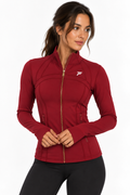 sculpt zip jacket- bordeaux