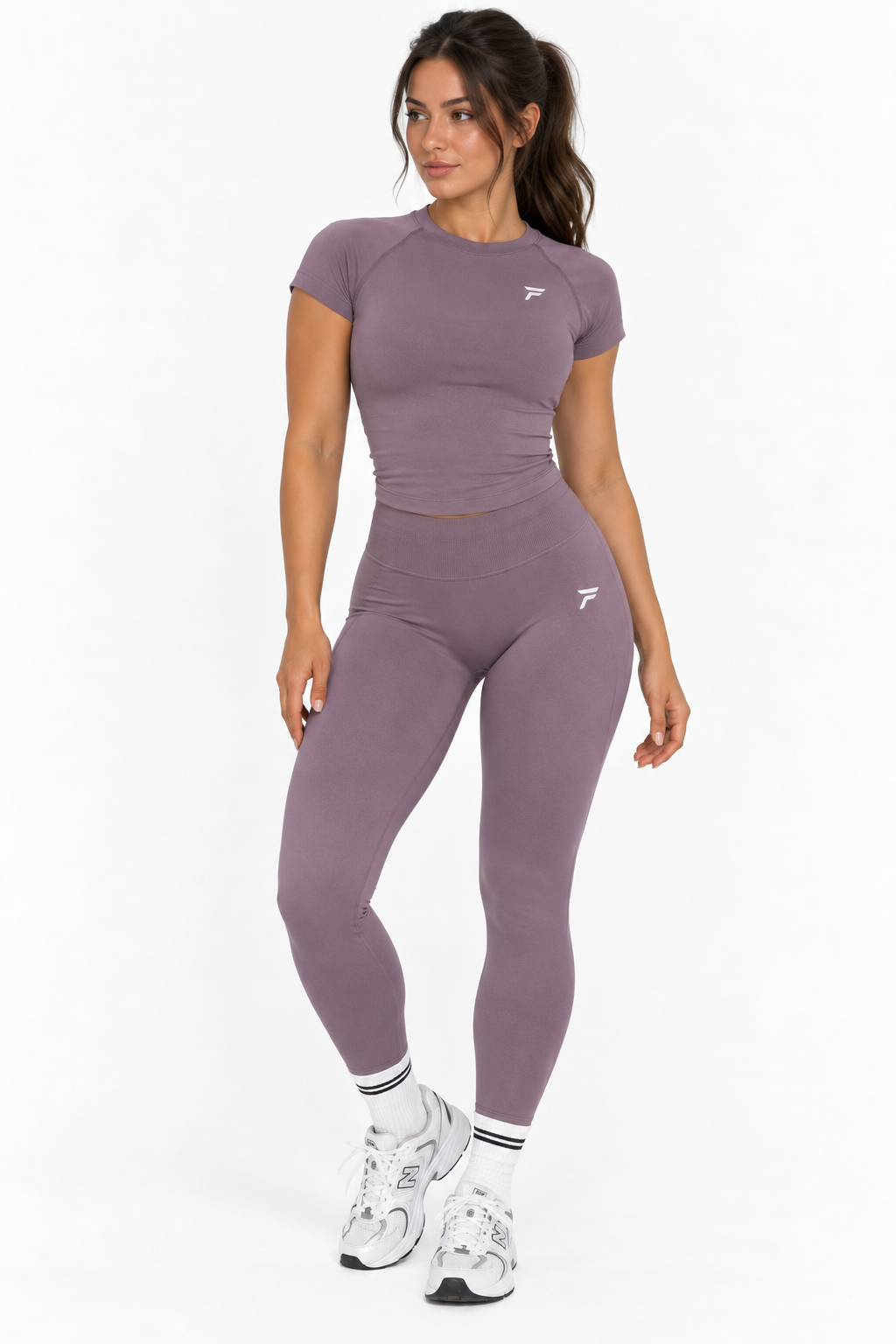 t-shirt met scrunch legging.