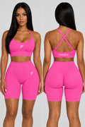 FINIQUE Sculpt Scrunch Seamless Set Hot Pink