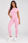 FINIQUE Sculpt Seamless Scrunch Leggings Set Soft Pink