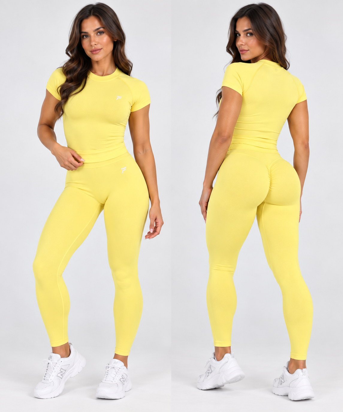 FINIQUE Sculpt Seamless Scrunch Set Lemon Yellow