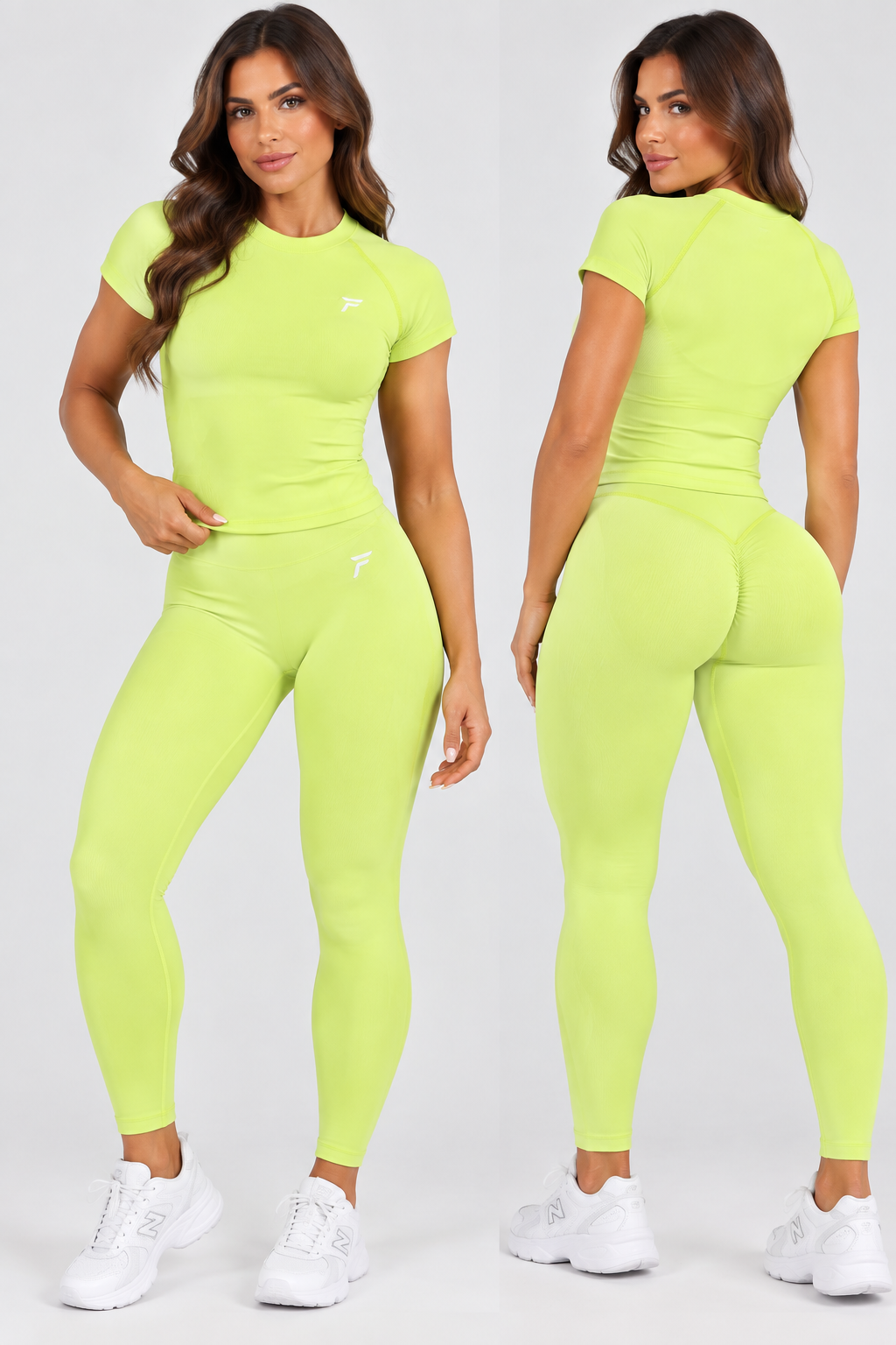 FINIQUE Sculpt Seamless Scrunch Set Neon Lime