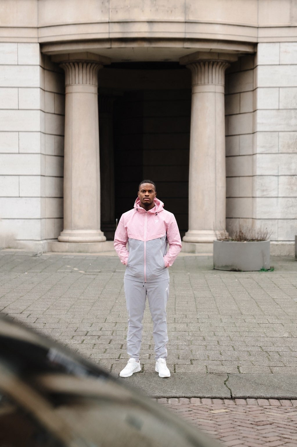 Grey Pink Tracksuit